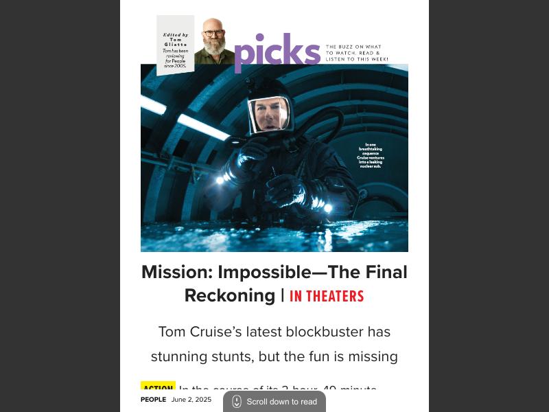 People - June 2, 2025Mission Impossible