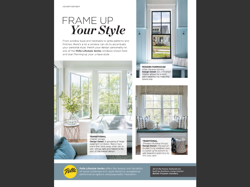 Southern Living April 2024Pella Ad