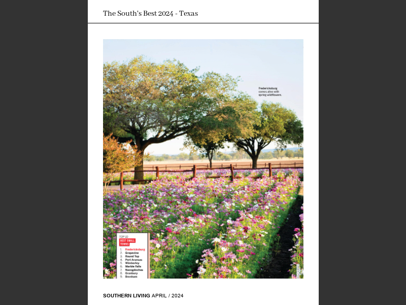 Southern Living April 2024The South's Best 2024 Texas