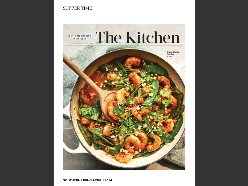 Southern Living April 2024Suppertime