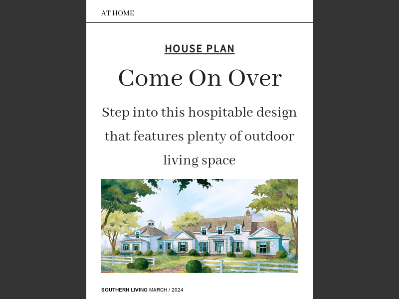 Southern Living March 2024House Plan