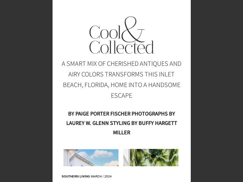 Southern Living March 2024Cool & Collected
