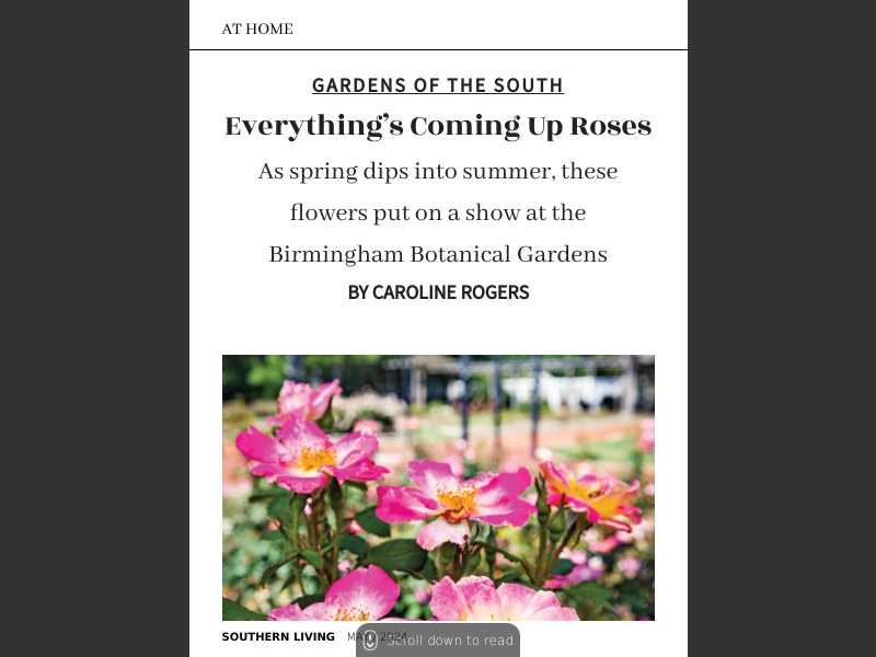 Southern Living May 2024Gardens of the South
